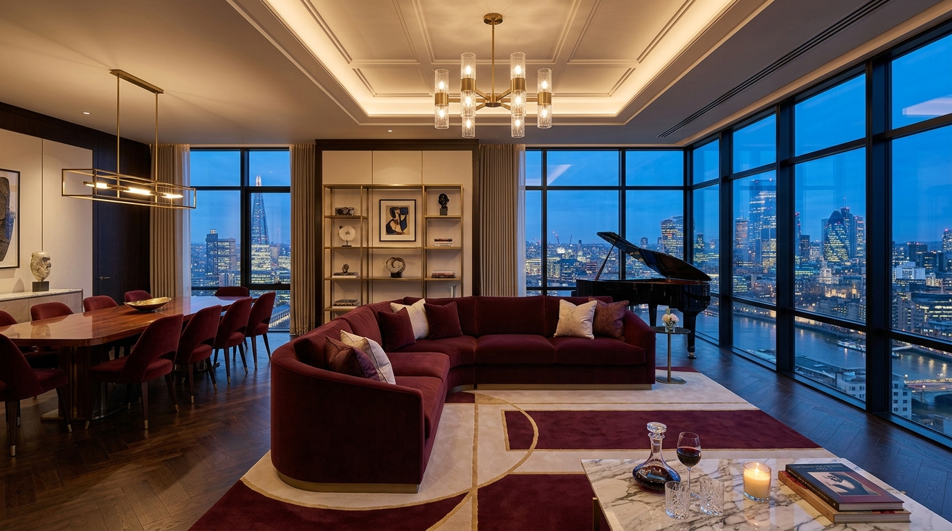 Burgundy Penthouse